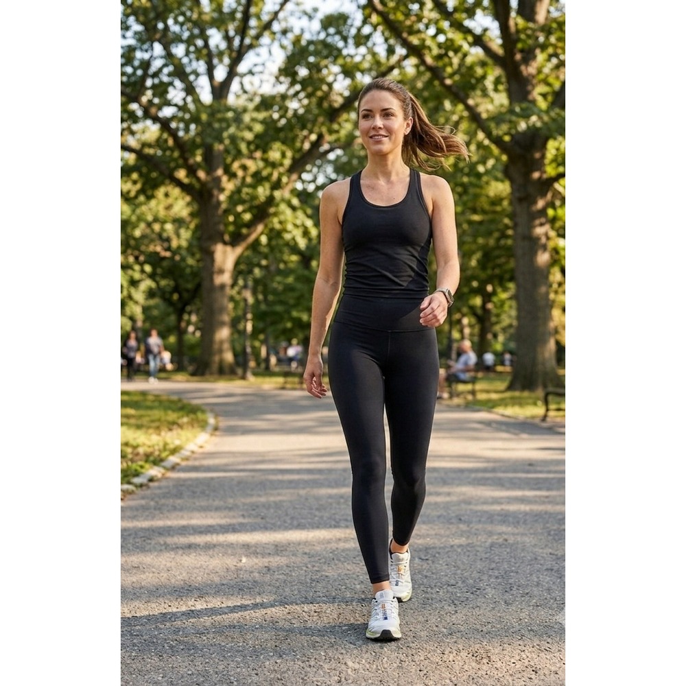 Montiel Active Womens XS Black High Waisted Leggings Yoga Pants California Made